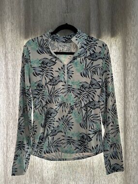 TOMMY BAHAMA WOMENS LONG SLEEVE 1/4 ZIP GOLF SHIRT/JACKET MEDIUM